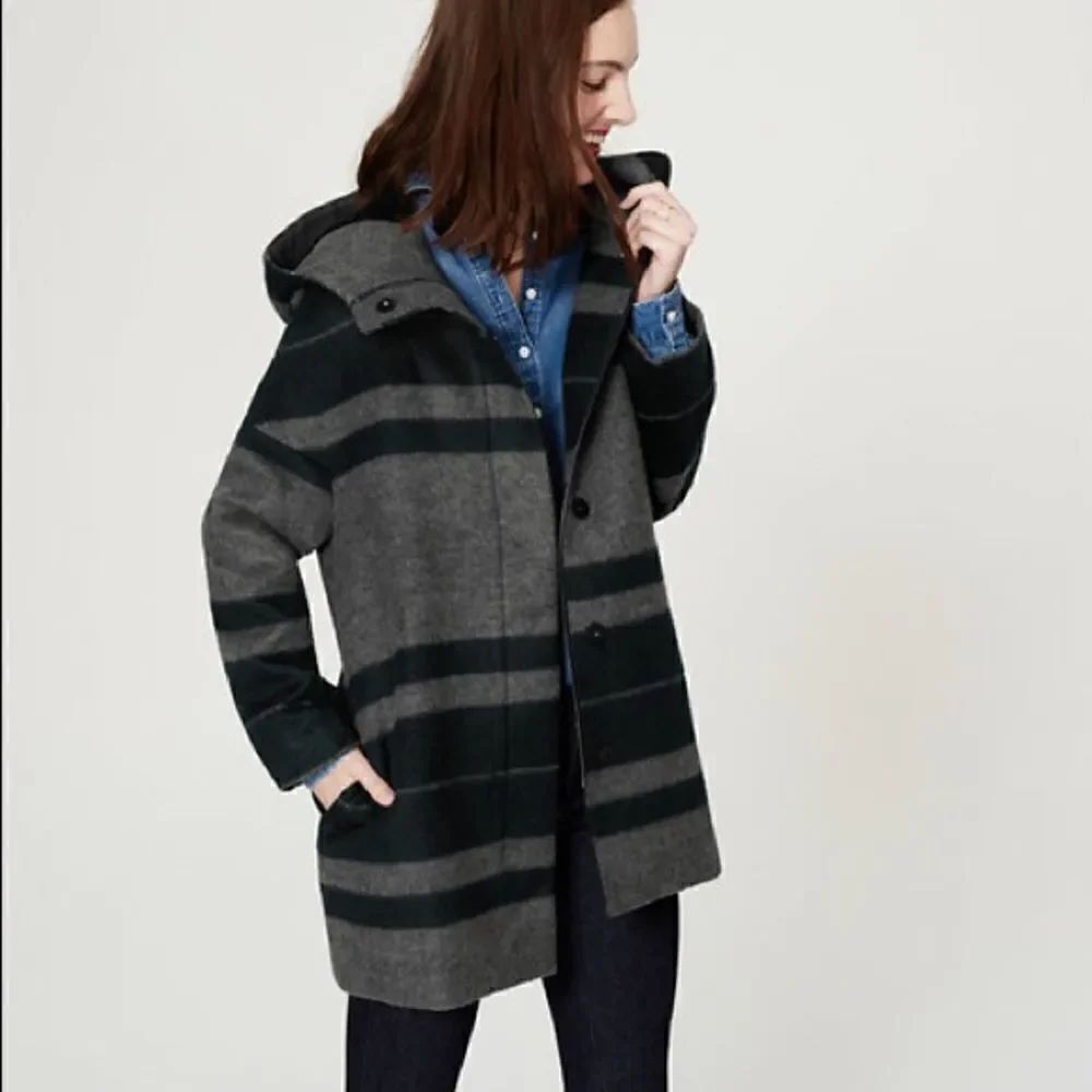 Loft Striped Long Coat